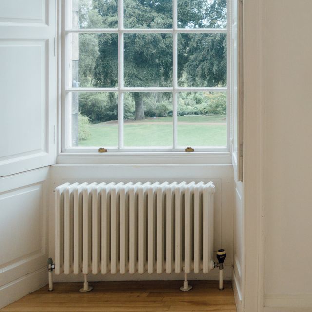 radiators by windows at home