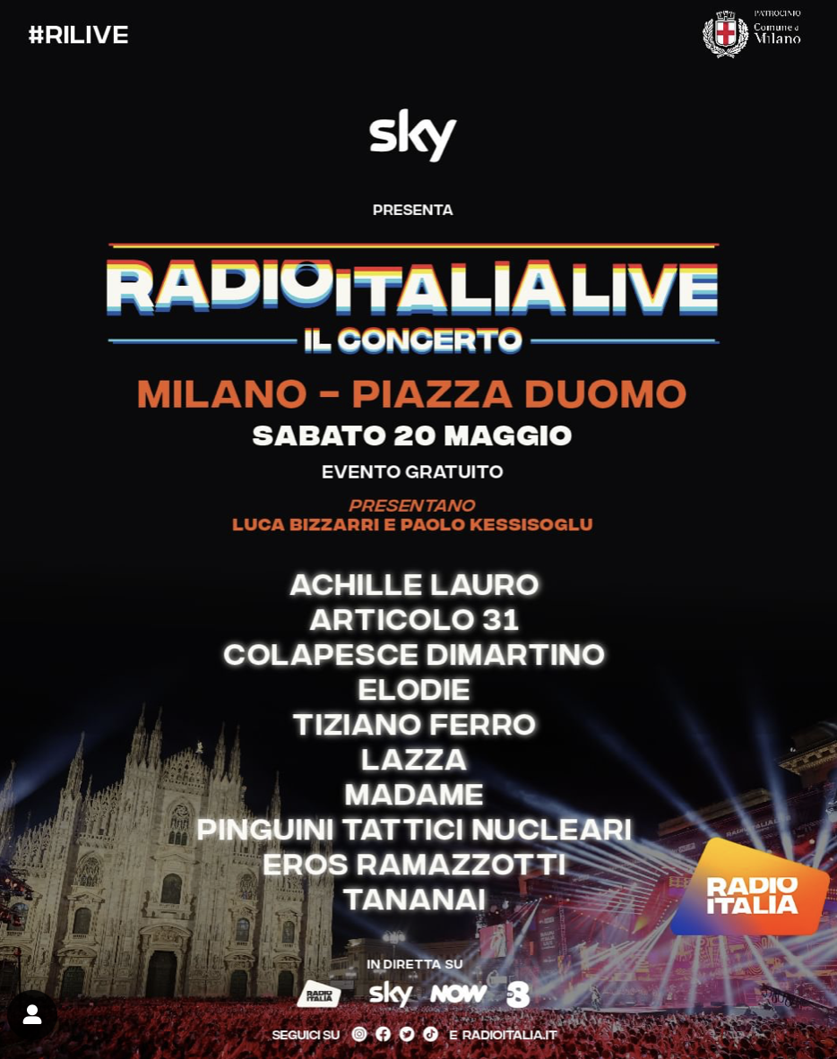 radio italia palermo concerto