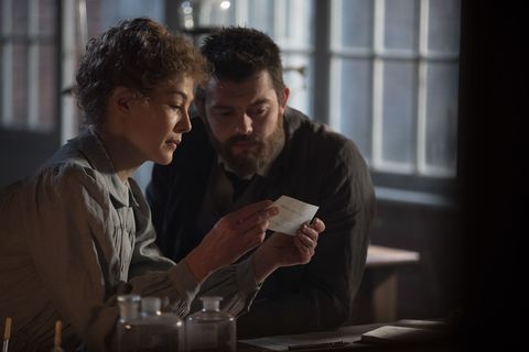 marie curie rosamund pike and pierre curie sam riley in ﻿radioactive﻿