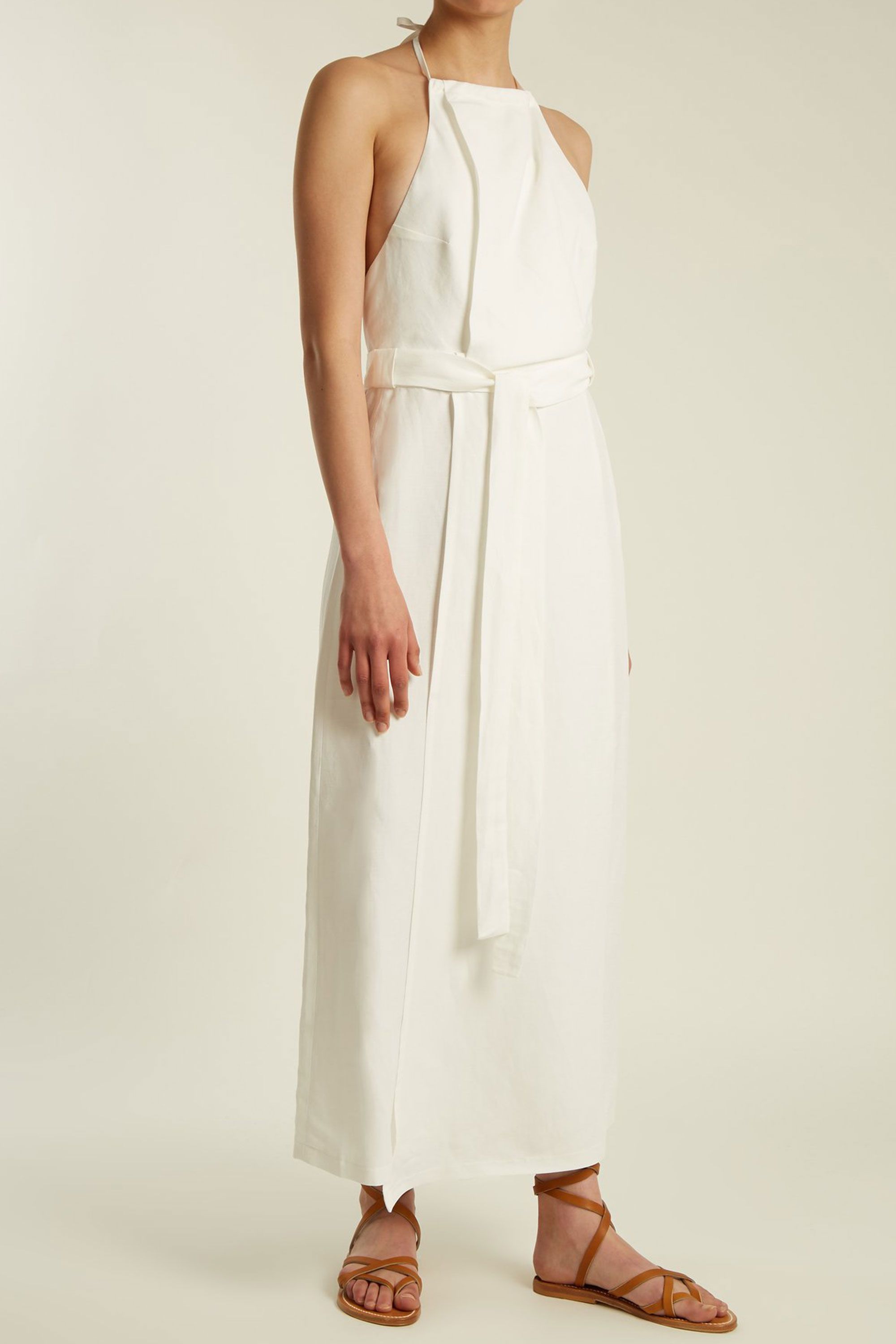 10 high-necked white dresses to buy this summer – White dresses with high  necks