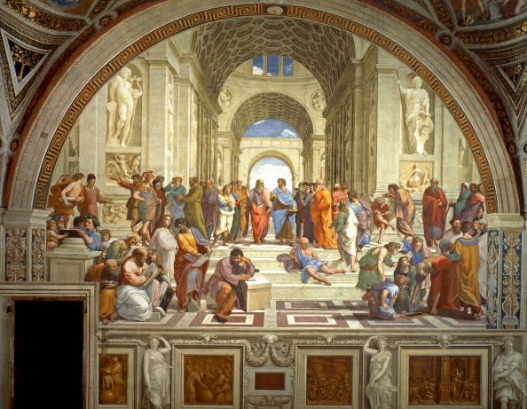rafael sanzio da urbino april 6 or march 28, 1483 april 6, 1520, the school of athens, or scuola di atene in italian, is one of the most famous paintings by the italian renaissance artist raphael it was painted between 1510 and 1511 as a part of raph