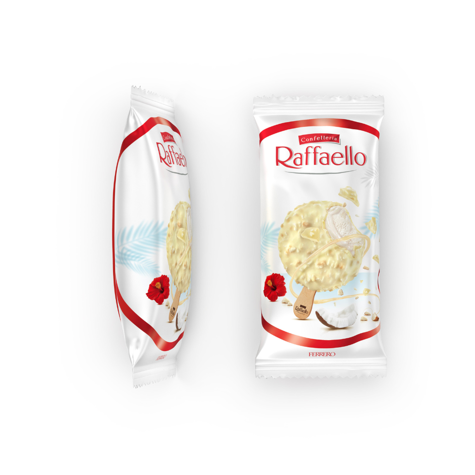 Ferrero Rocher and Ferrero Raffaello Ice Cream
