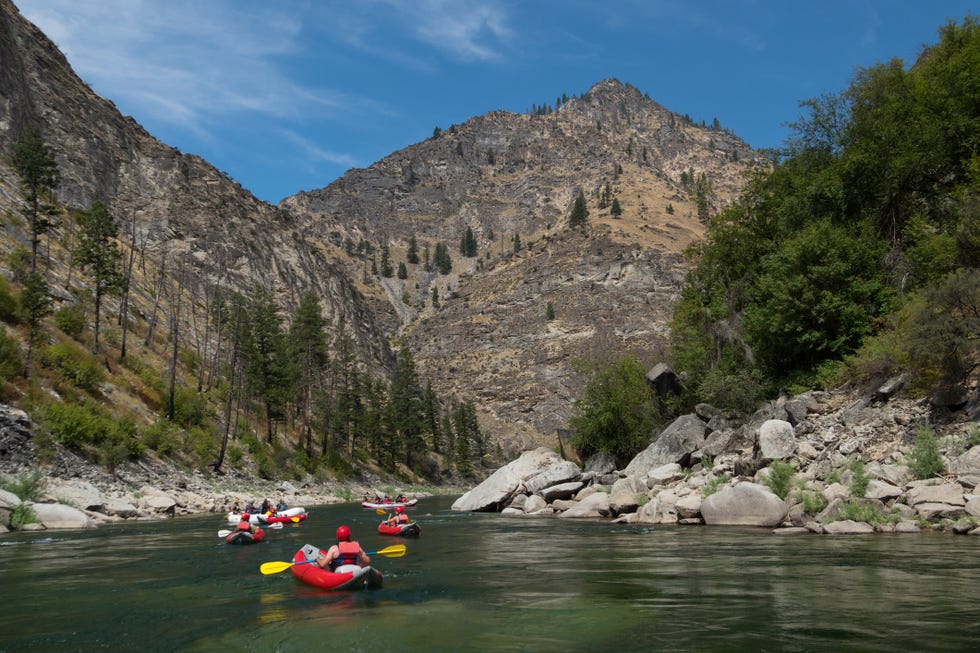 rafting trip, salmon river, idaho