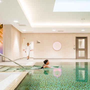 ragdale hall spa offers a person sitting in a pool
