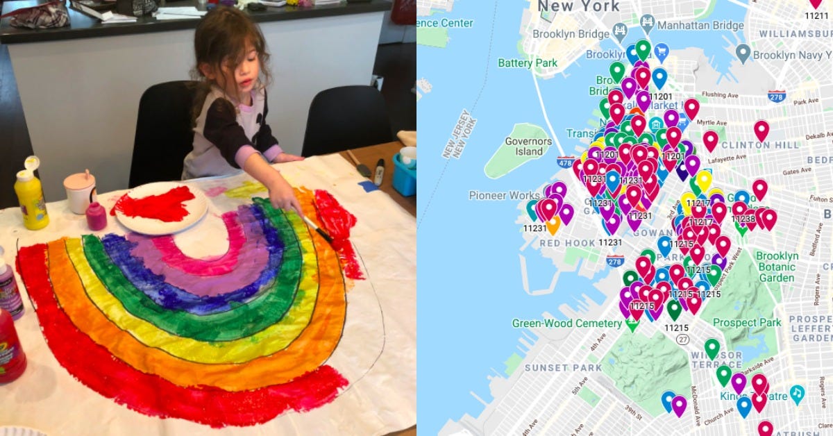 Map: Rainbow Windows Are Connecting New Yorkers During Coronavirus