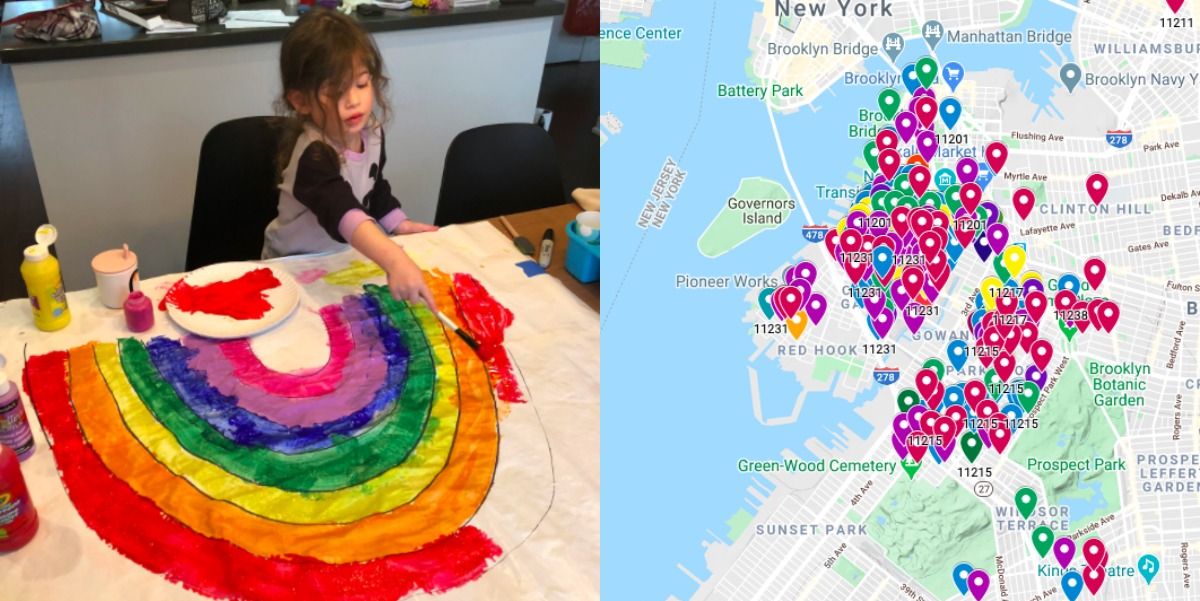 Brooklynites Are Putting Rainbows In Their Windows To Help Comfort Kids  During Social Distancing