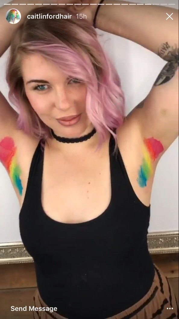 rainbow armpit hair
