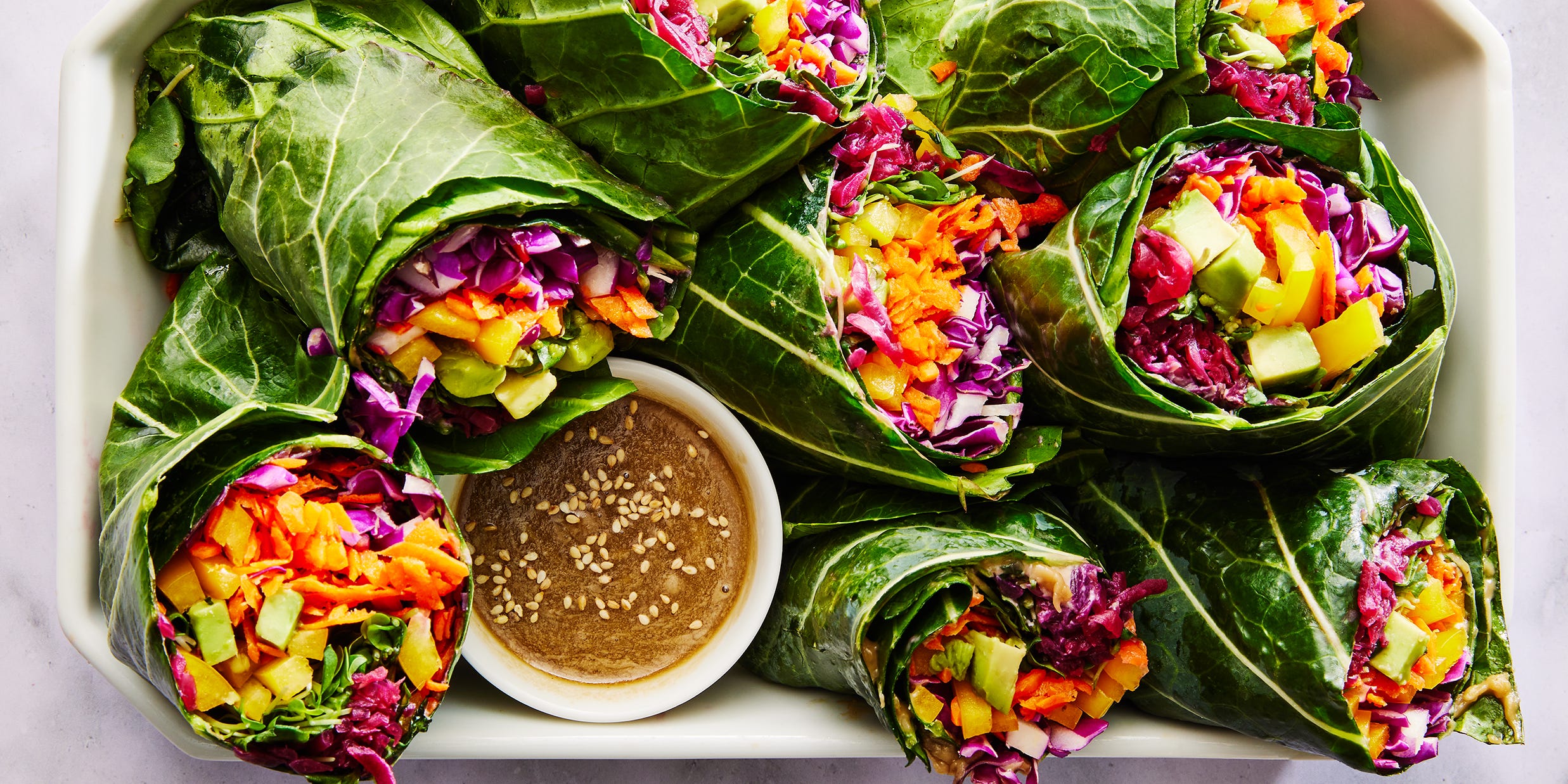 This Rainbow Collard Green Wrap Will Add Some Color To Your Lunch Rotation