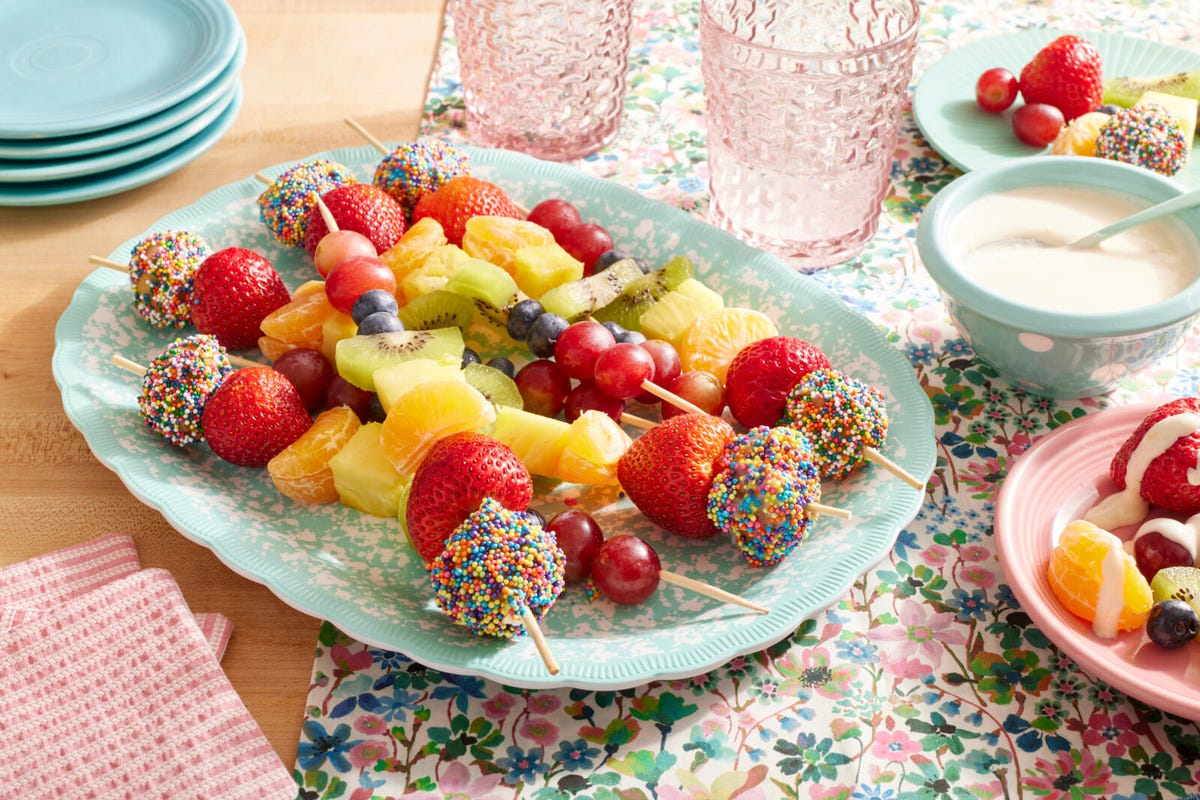 Rainbow Fruit Skewers