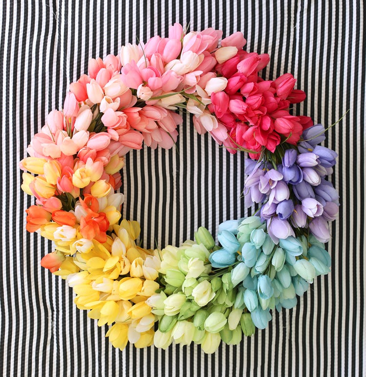 How to Make a Beautiful Floral Valentine's Wreath - Celebrate