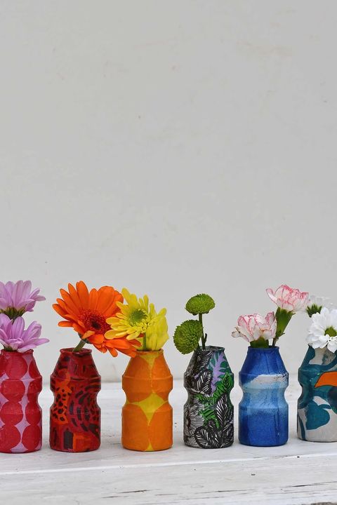 rainy day activities diy colorful bud vases