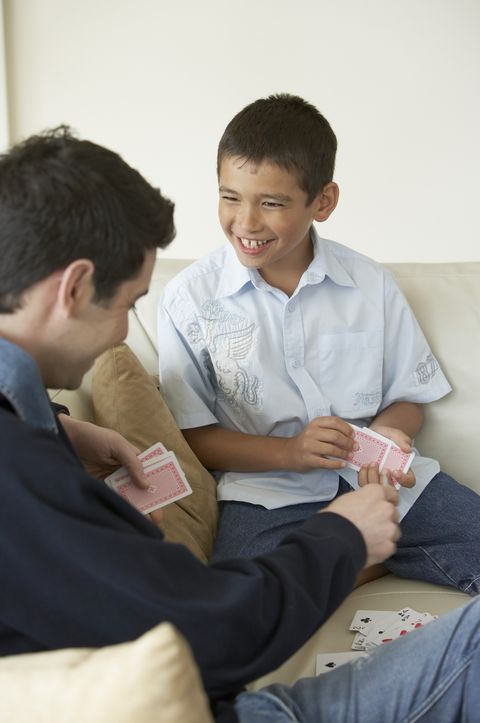 rainy day activities play cards