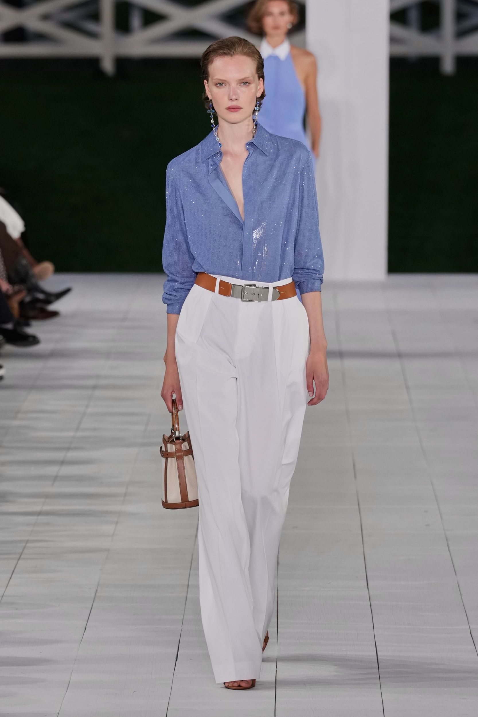 2025春のランウェイで初披露【RALPHLAUREN】カーフレザートート ラルフ ローレン（RALPH LAUREN）」2025春夏コレクション