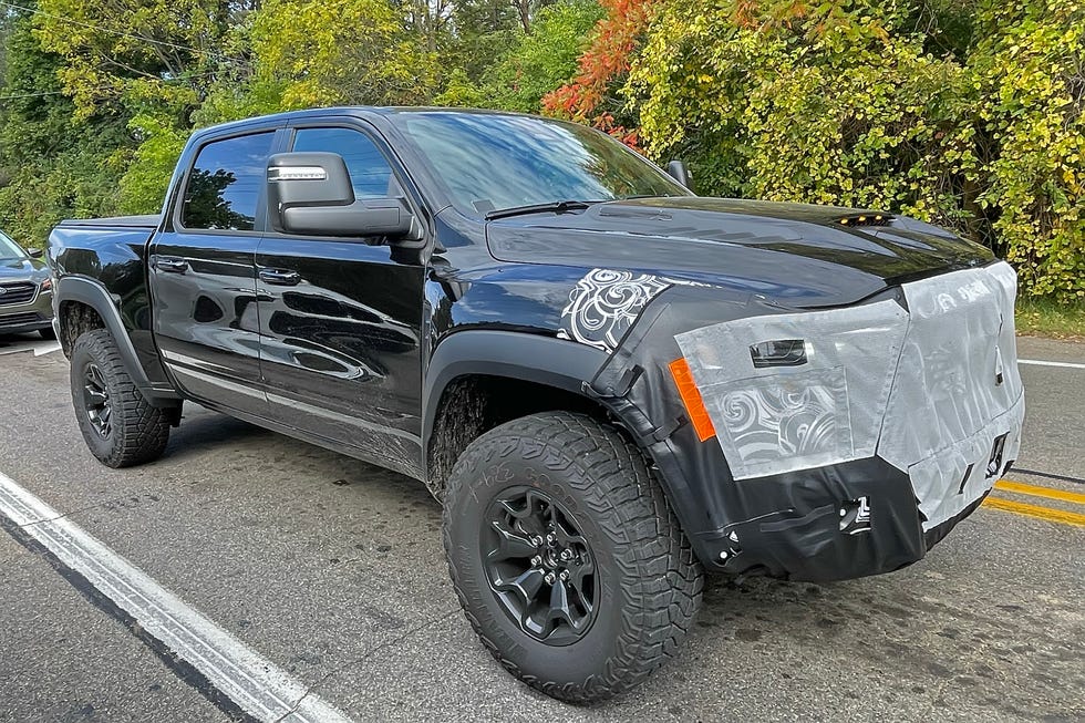 Video 2025 Ram TRX Prototype Seems to Pack TwinTurbo InlineSix