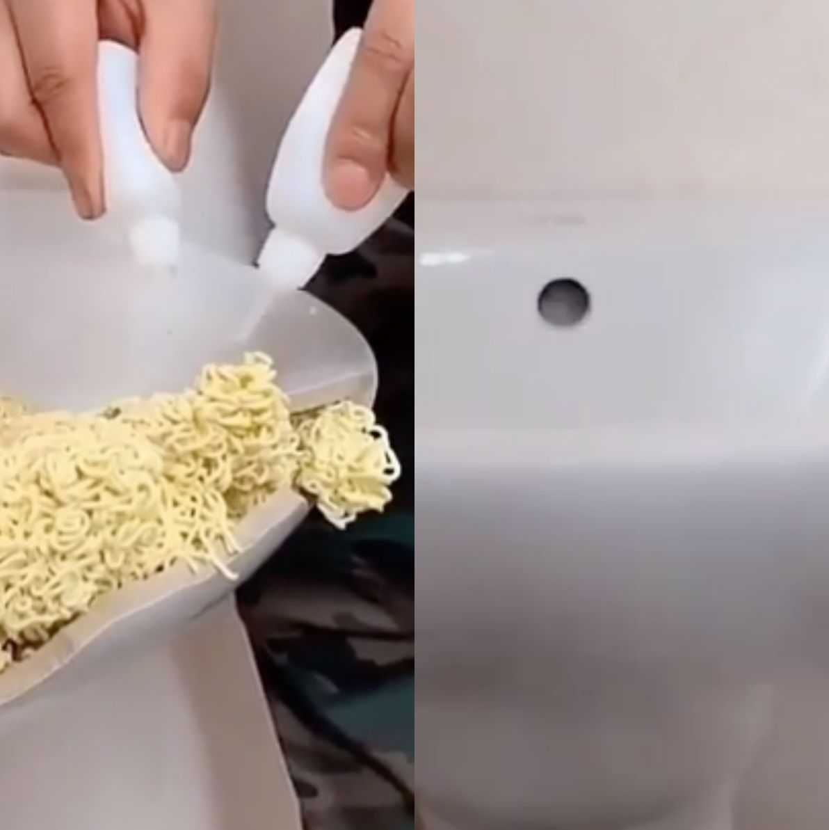 DIYer Repairs a Sink a Ramen Packet in Viral Video