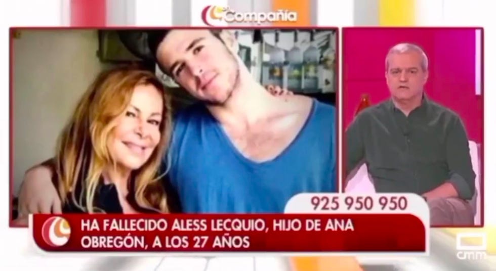 ramón garcía le envía un emotivo mensaje a ana obregón tras el fallecimiento de su hijo aless