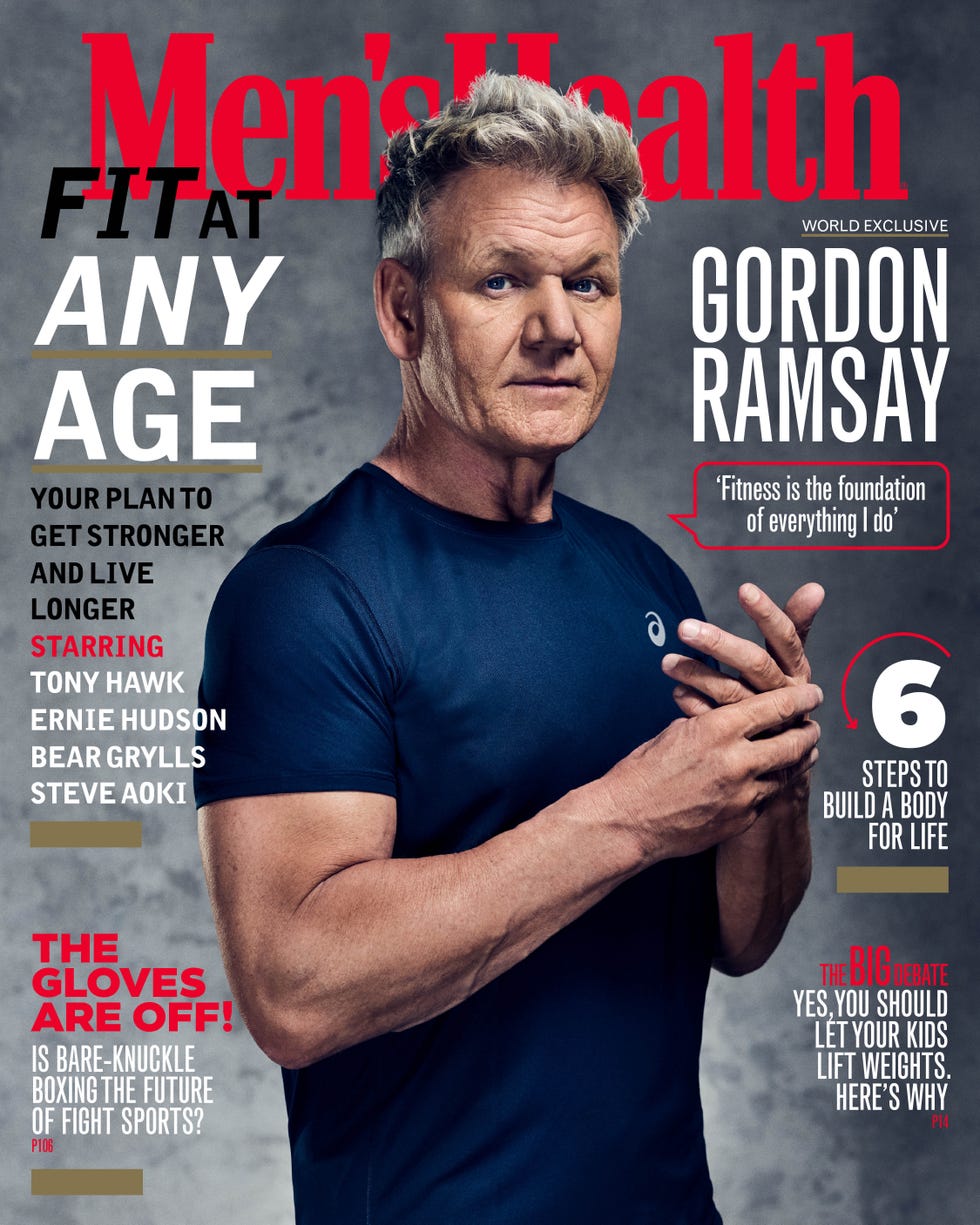 gordon ramsay on the front cover of men's health magazine