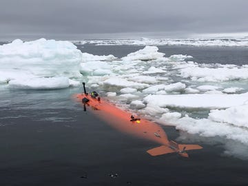 a group of people flying a kite over a body of water