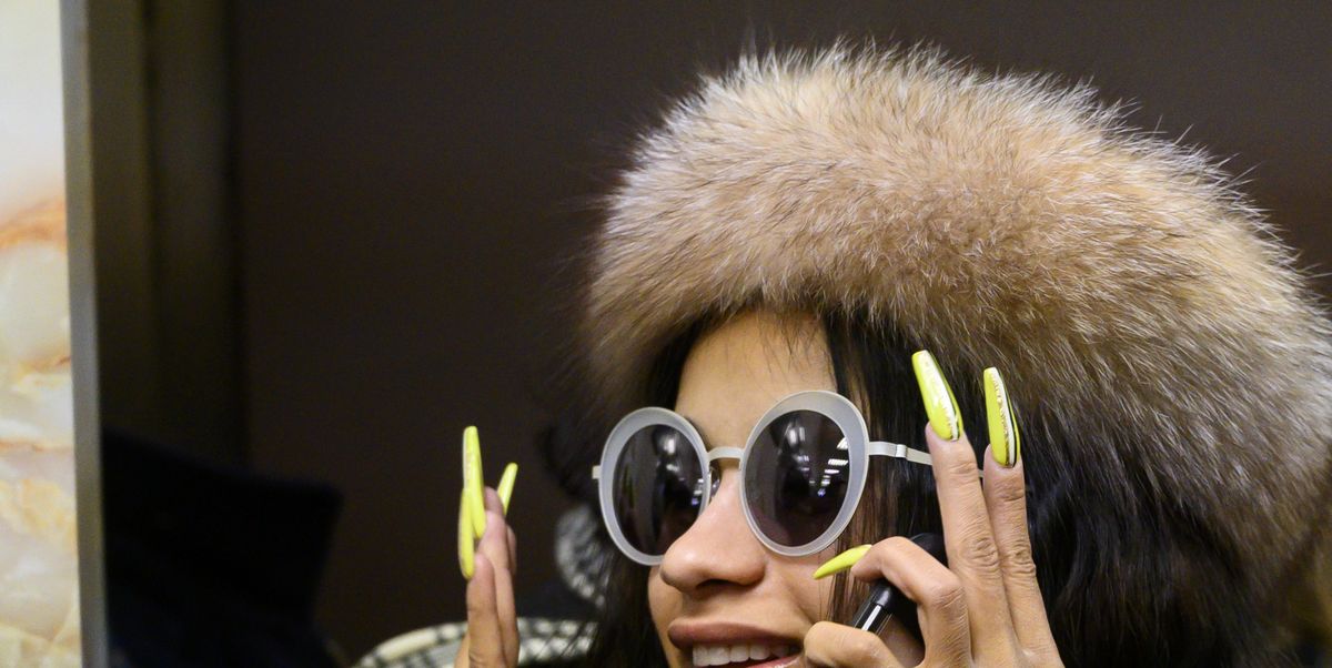 Cardi B Wearing Nothing But Gucci Sunnies And A Blanky Is All Of Us