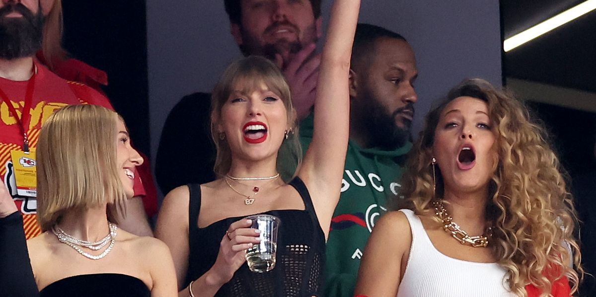 Taylor Swift Caught Chugging A Beer On The Super Bowl Jumbotron