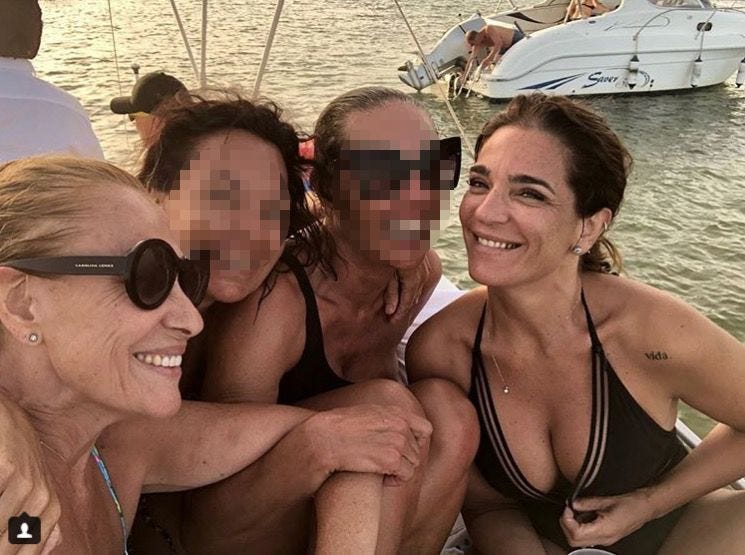 Rosa Benito vacaciones pareja