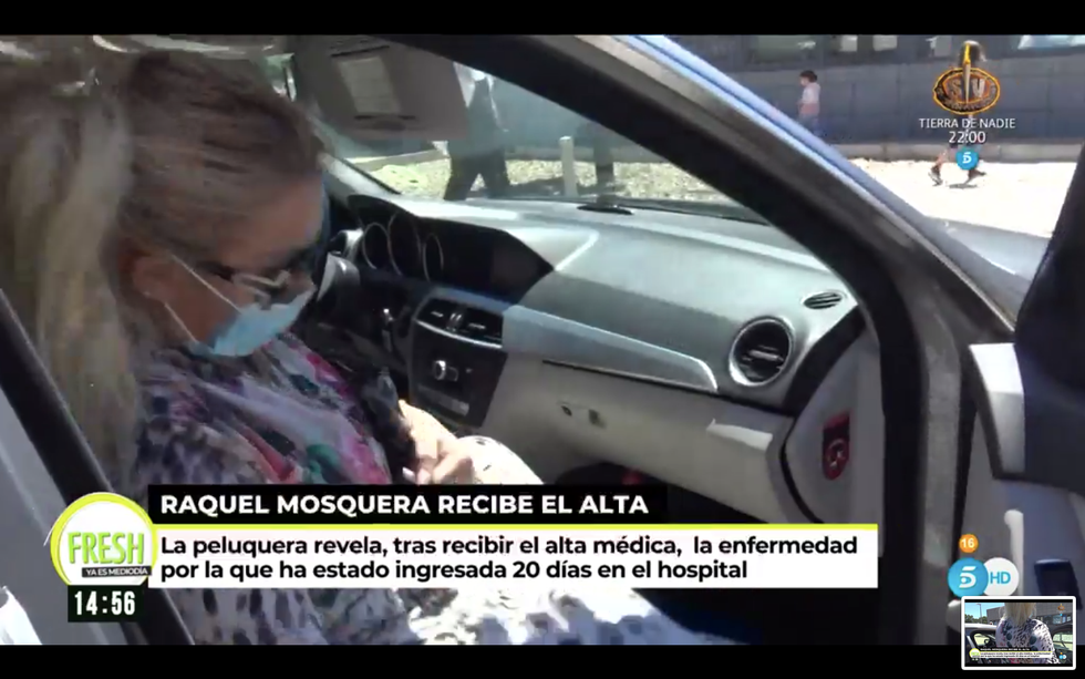raquel mosquera recibe el alta hospitalaria