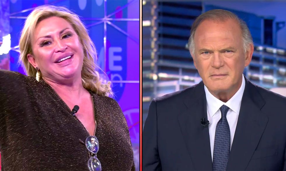 raquel mosquera se 'cuela' en los informativos de pedro piqueras gracias a 'salvame
