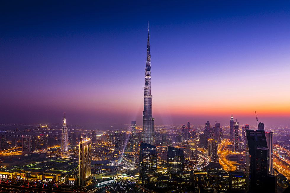 Burj Khalifa Elevator in Dubai
