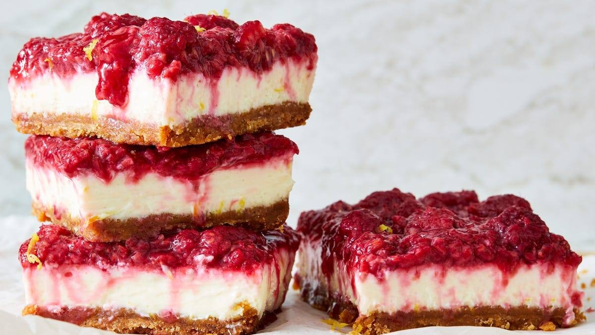 Video player poster image preview for Raspberry Cheesecake Bars Are A Perfect Summer Dessert