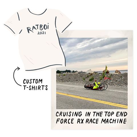 ratboi 2021 custom tshirt, cruising in the top end force rx race machine