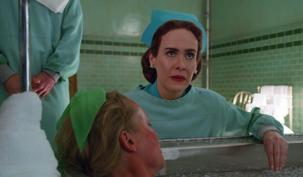 ratched l to r sarah paulson as mildred ratched in episode 103 of ratched cr courtesy of netflix © 2020