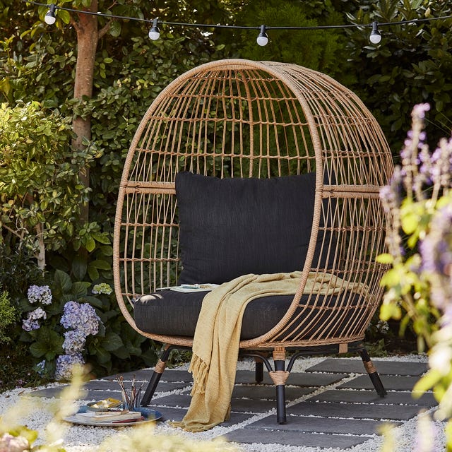 B&Q Launches Rattan-Effect Egg Chair: Rattan Garden Furniture