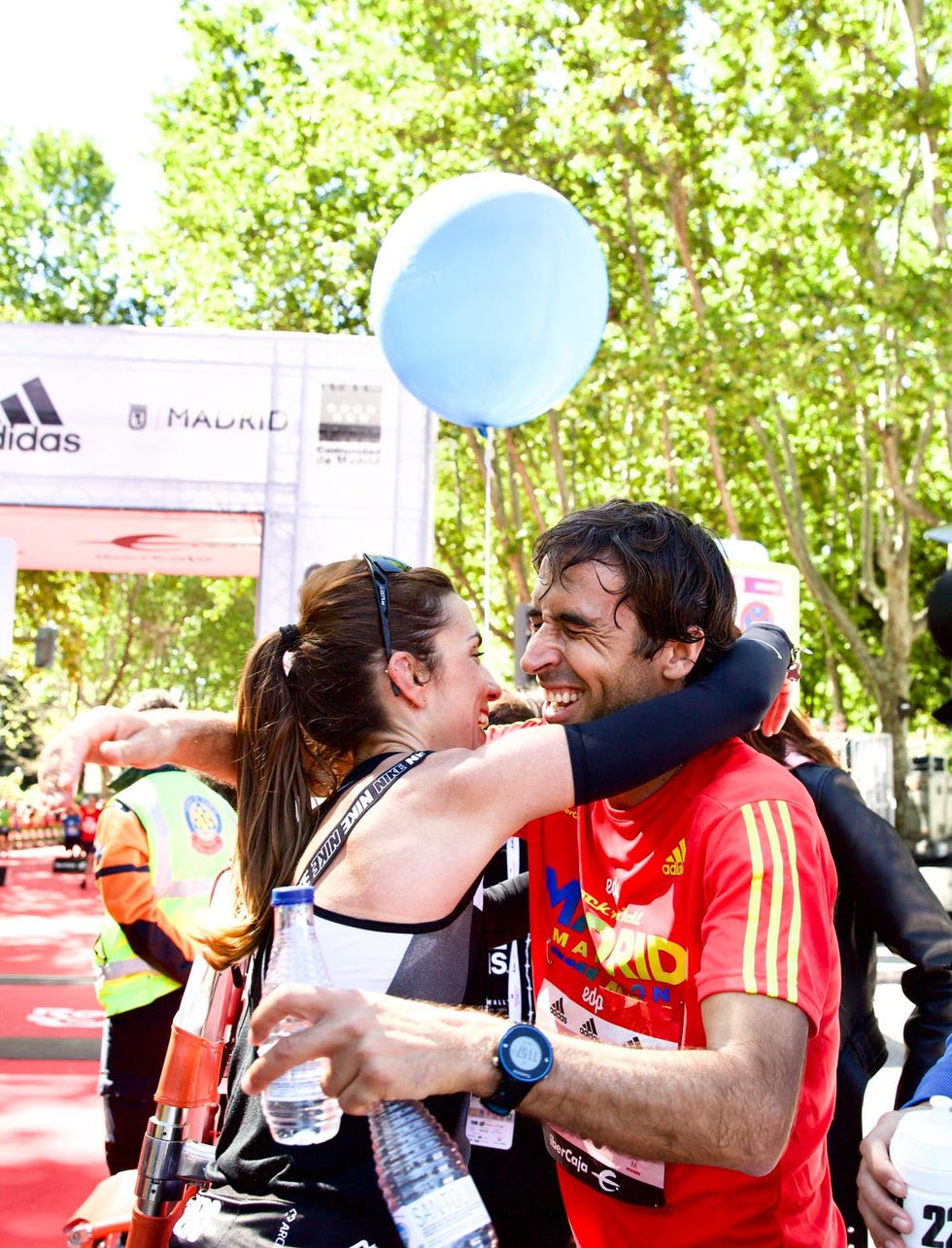 Raúl González en el Maratón de Madrid 2019