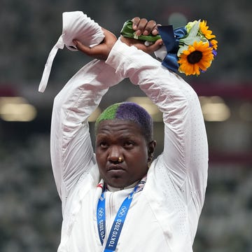 japan tokyo oly athletics women's shot put awarding ceremony