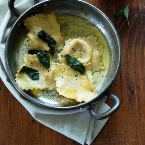 ravioli with sage butter
