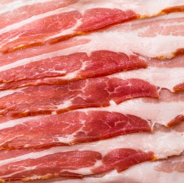 raw bacon background