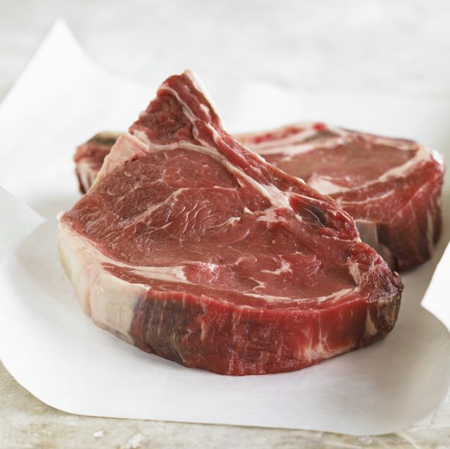 raw beef on parchment paper