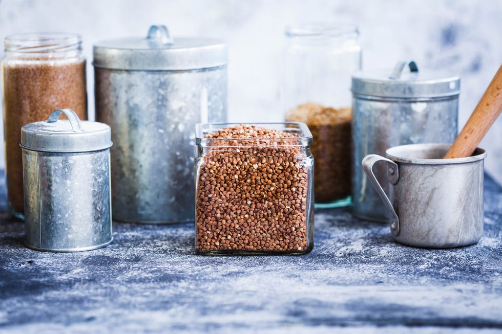buckwheat in a glass jar