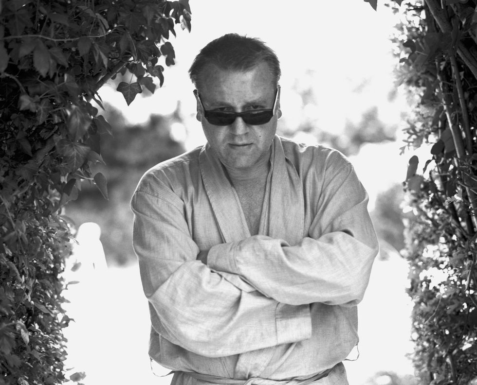 essex, england august 1 publicist approval required for all usages actor ray winstone poses during a photo shoot in the garden of his home on august 1, 2002 in essex, england photo by daniel smithgetty images