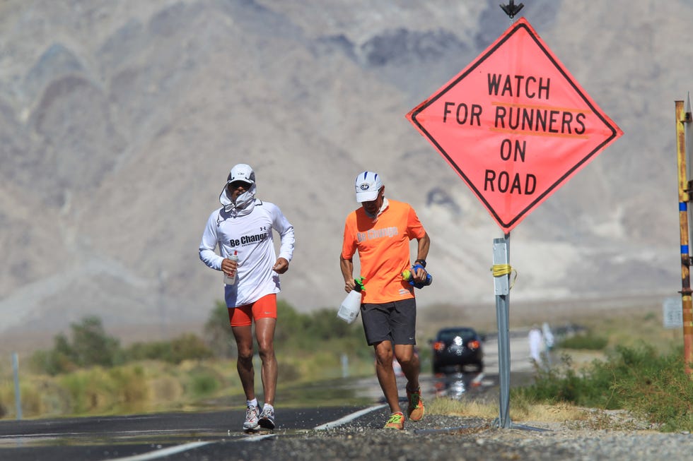 annual badwater ultra marathon held in death valley's extreme heat