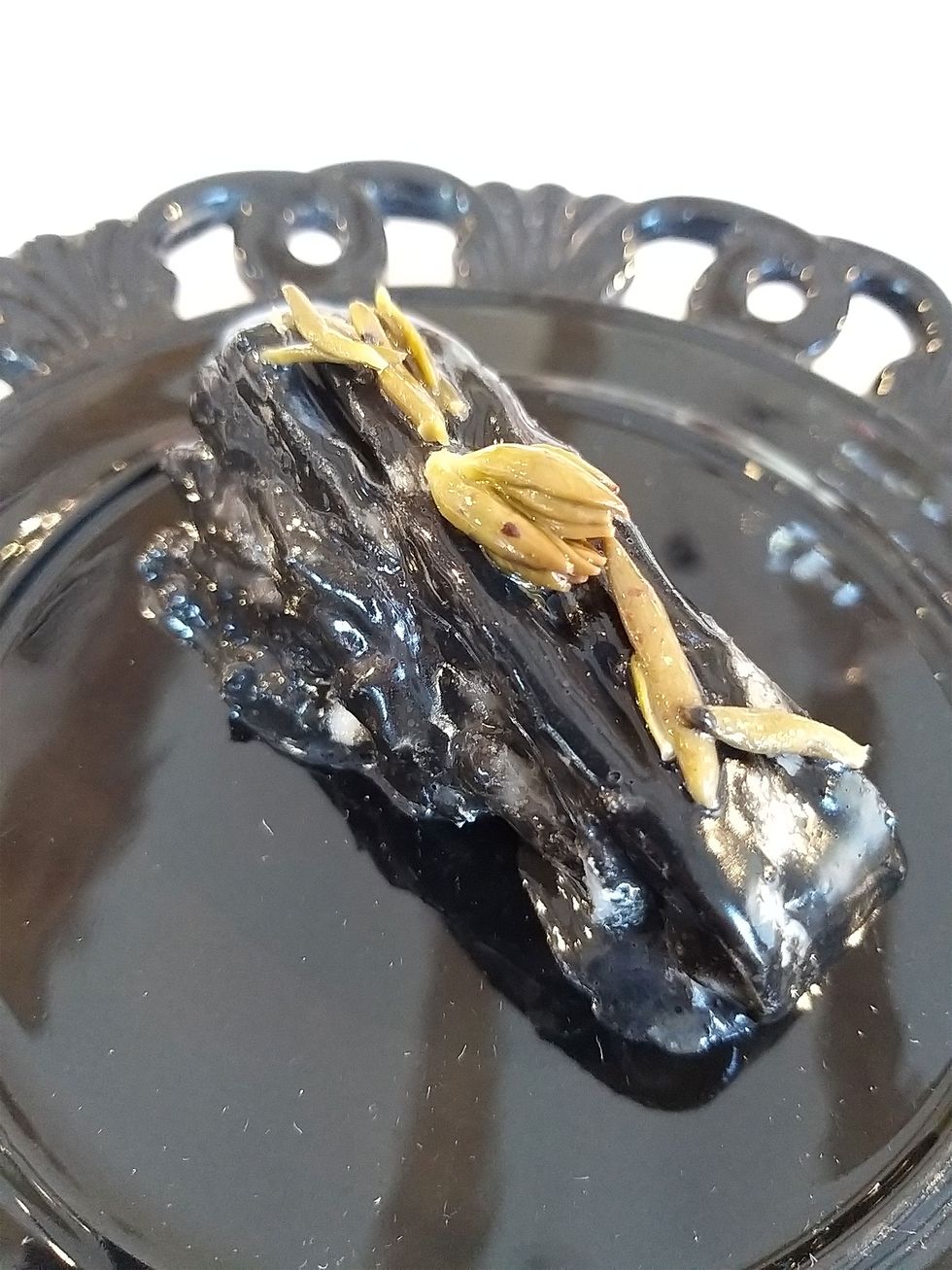 Raya a la mantequilla negra, plato de Quique Dacosta Restaurante
