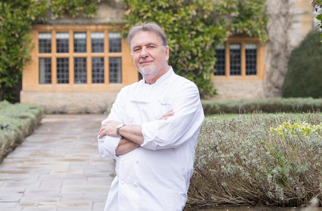 raymond blanc pictured outside le manoir