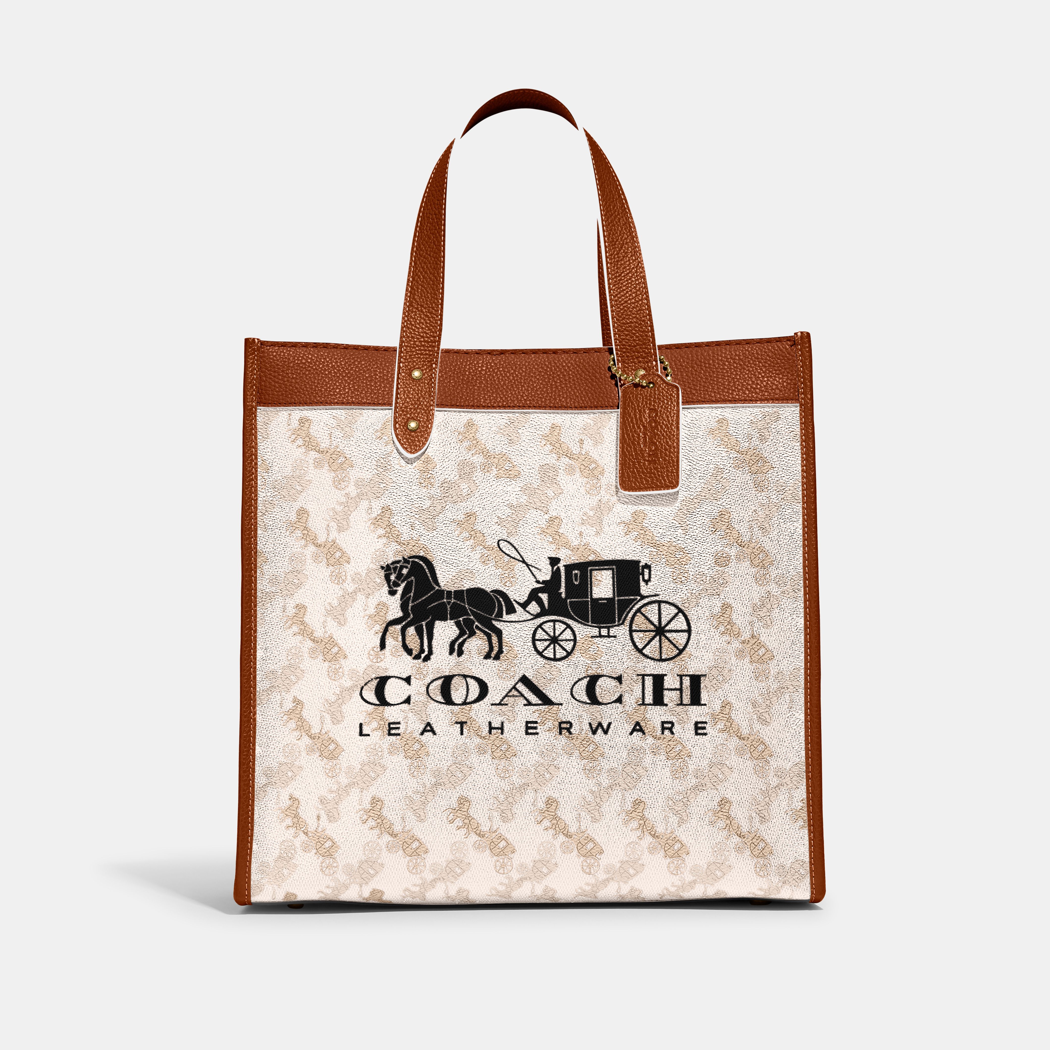 専用です✨COACH トートバッグ ホースアンドキャリッジ レザー クリーム 白