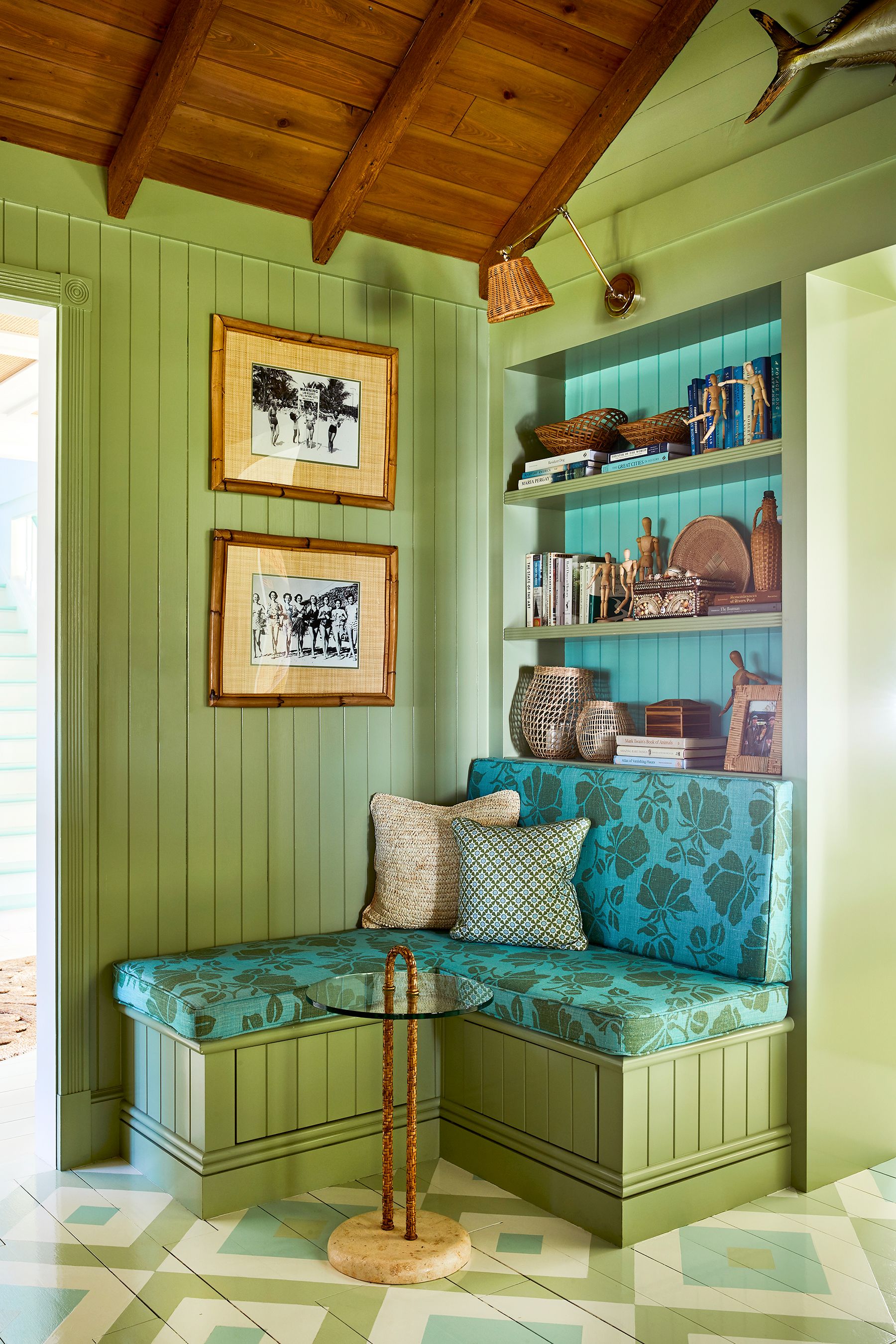awesome green paint color for accent wall living room