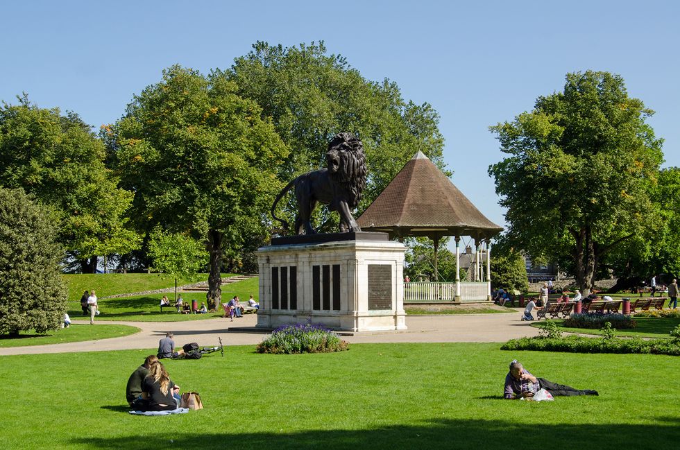 Forbury Gardens, Reading in late summer