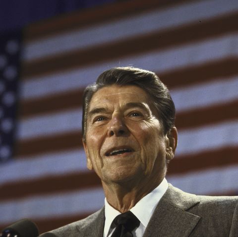 us president ronald w reagan speaking at a fundraiser for senate candidate linda chavez's campaign  photo by dirck halsteadthe life images collection via getty imagesgetty images