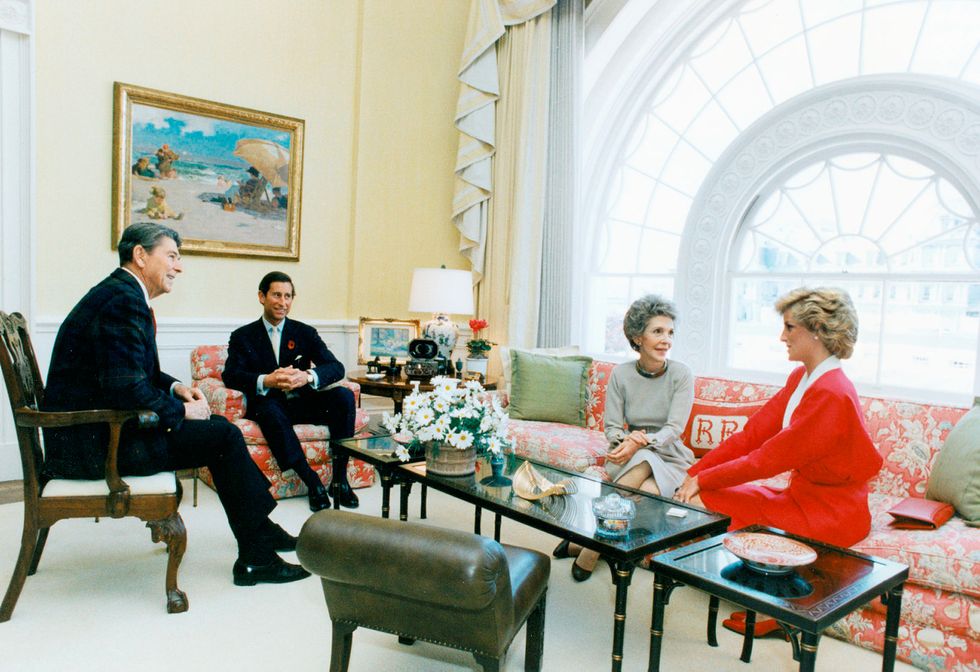 reagans with prince charles and diana
