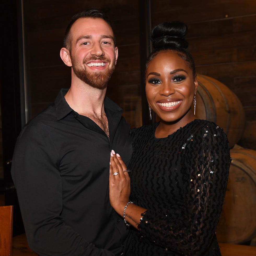atlanta, georgia   february 27  cameron hamilton and lauren speed attend "love is blind" atlanta screening  reception at city winery on february 27, 2020 in atlanta, georgia photo by paras griffingetty images