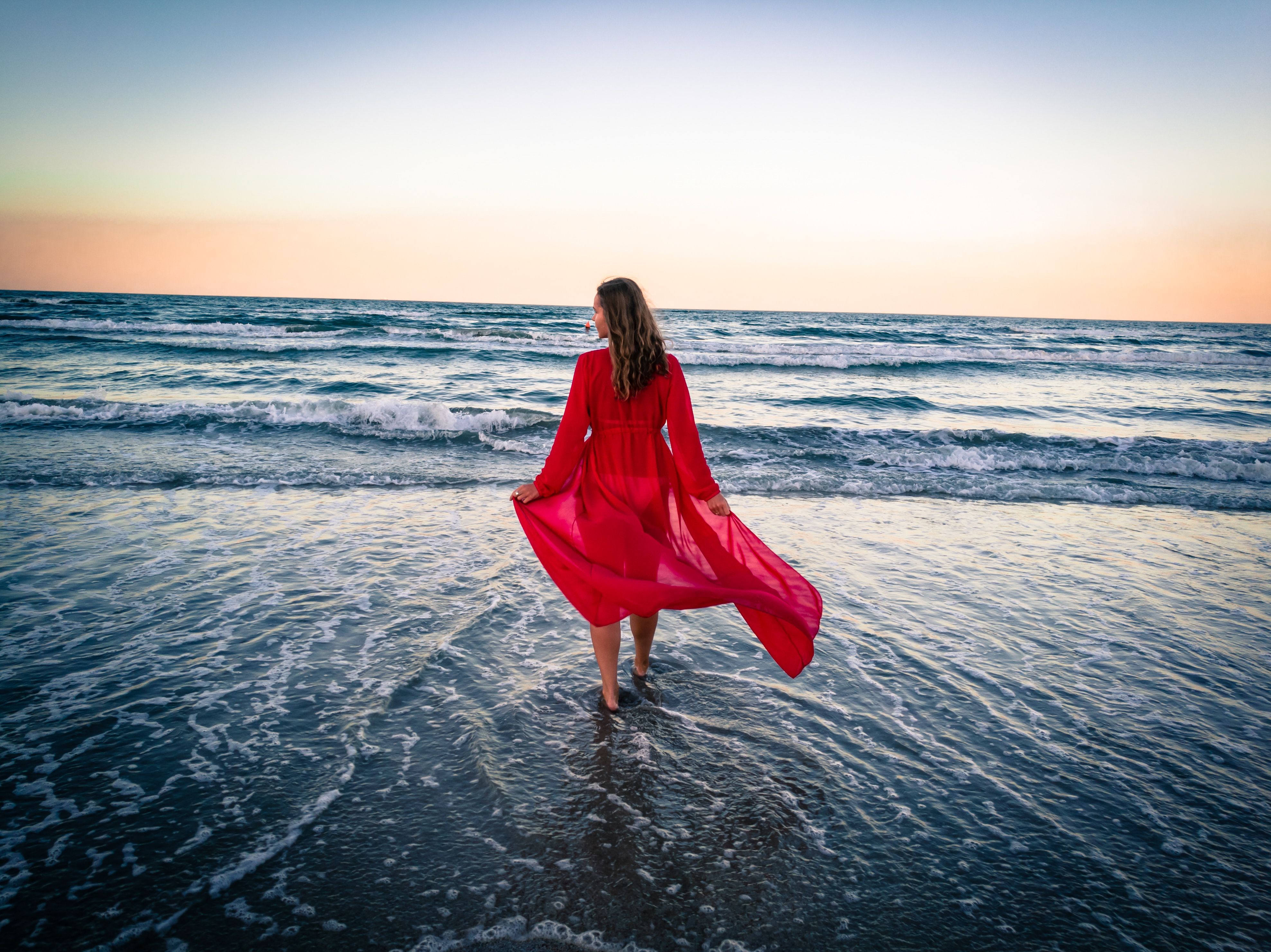 Women Summer See Through Sleeveless High Slit Dress Maxi Long Beach Cover Up