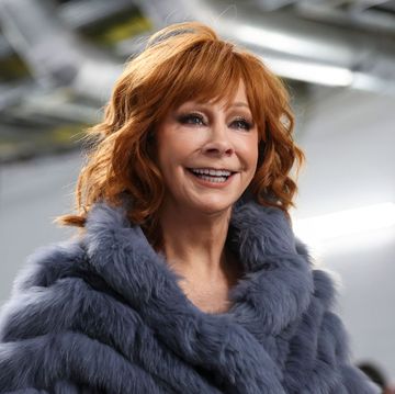 las vegas, nv february 11 reba mcentire arrives prior to super bowl lviii between the kansas city chiefs and the san francisco 49ers at allegiant stadium on february 11, 2024 in las vegas, nv photo by perry knottsgetty images